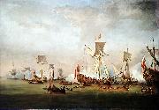 The Departure of William of Orange and Princess Mary for Holland Willem van